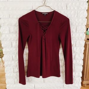 Express Lace Up Top